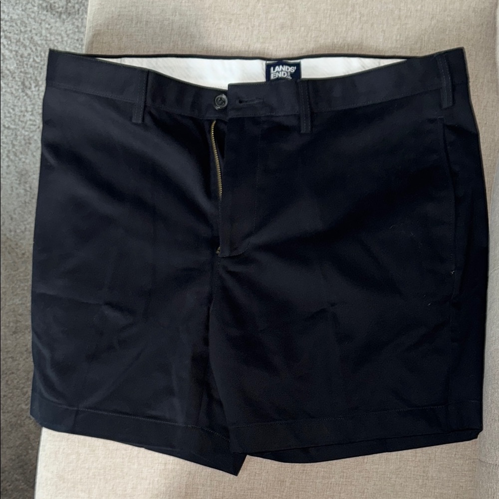 Lands' End Classic Black Shorts